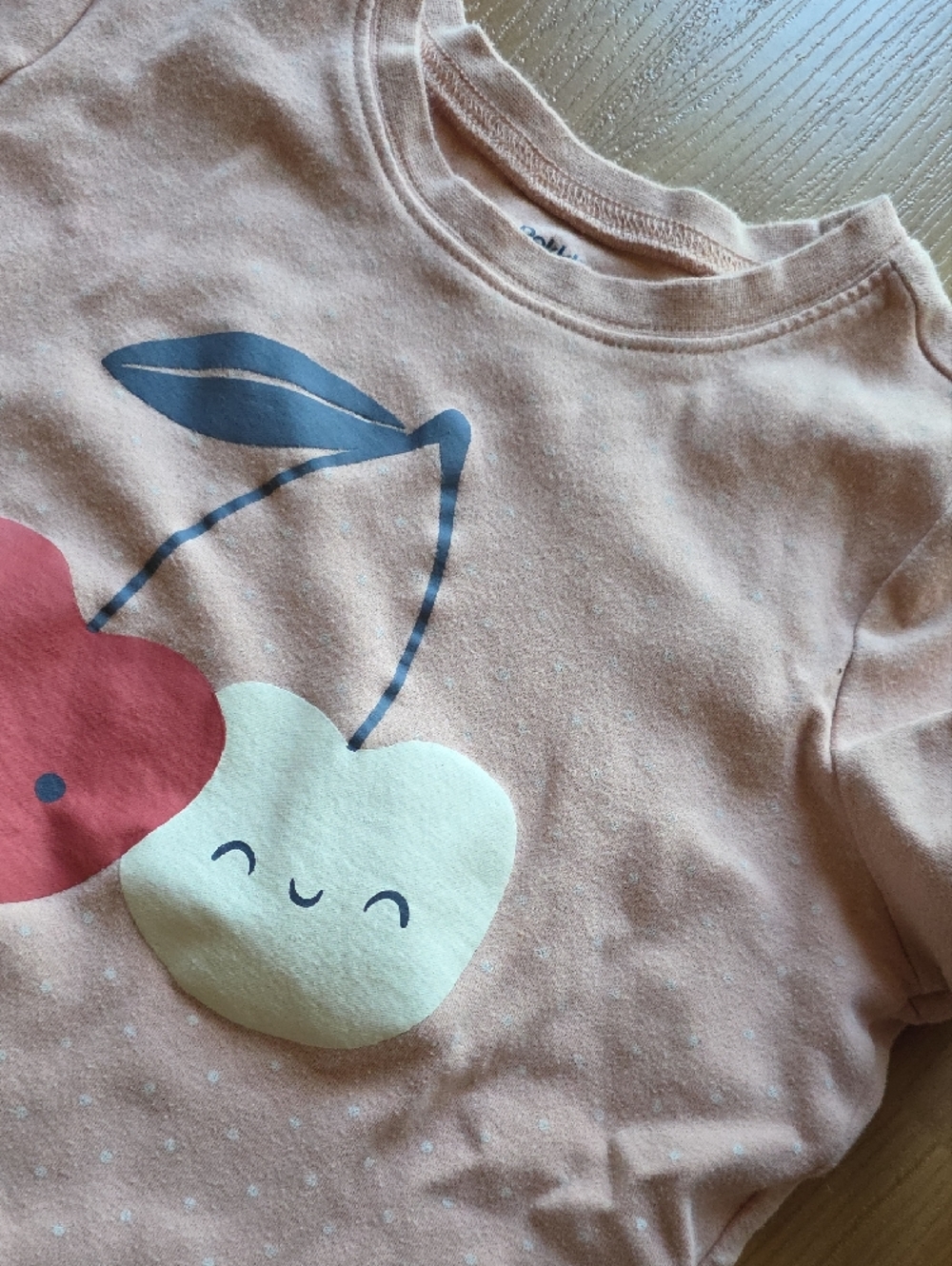 Girls' Pink Cherry Short-Sleeve Pajama Set - Picture 3 of 4
